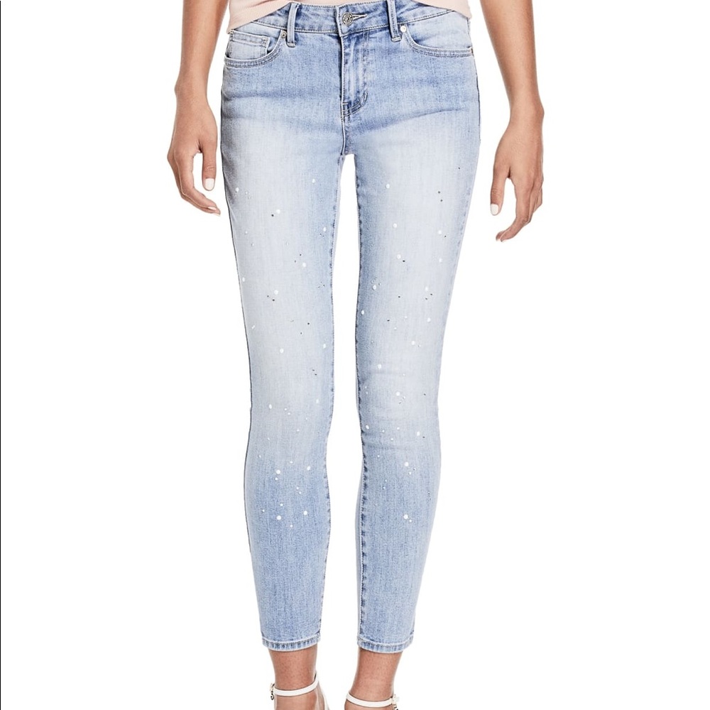 G by Guess Selena Rhinestone Skinny Jeans
